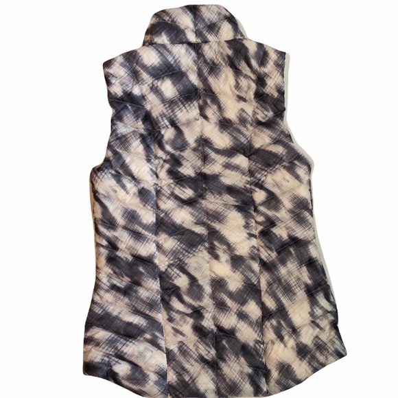 Athleta  Altitude Goose Down Puffer Vest Grey Purple White Size XS - Picture 3 of 14